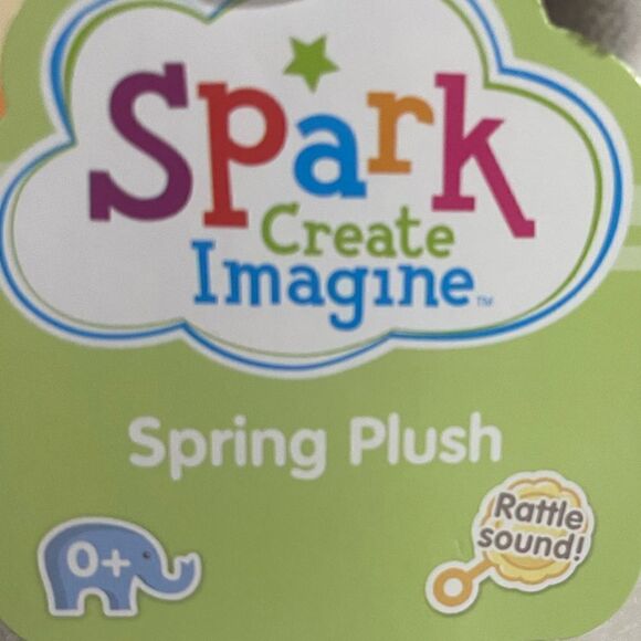 NWT Spark Bunny Rabbit Ballerina Rattle Plush Girl Lovey Snuggle Buddy Easter - Picture 4 of 8